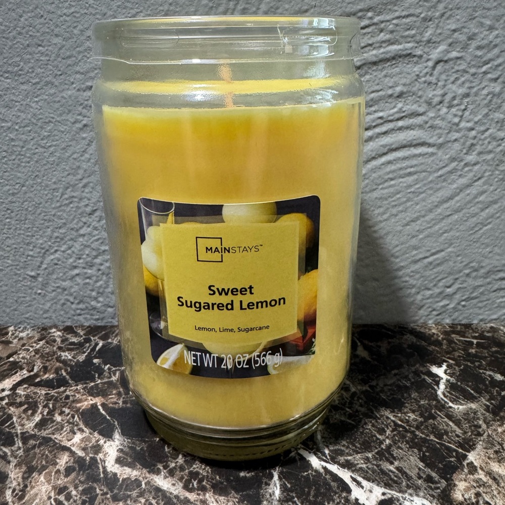 Mainstays Zesty Lemon Candle - Picture 1 of 4